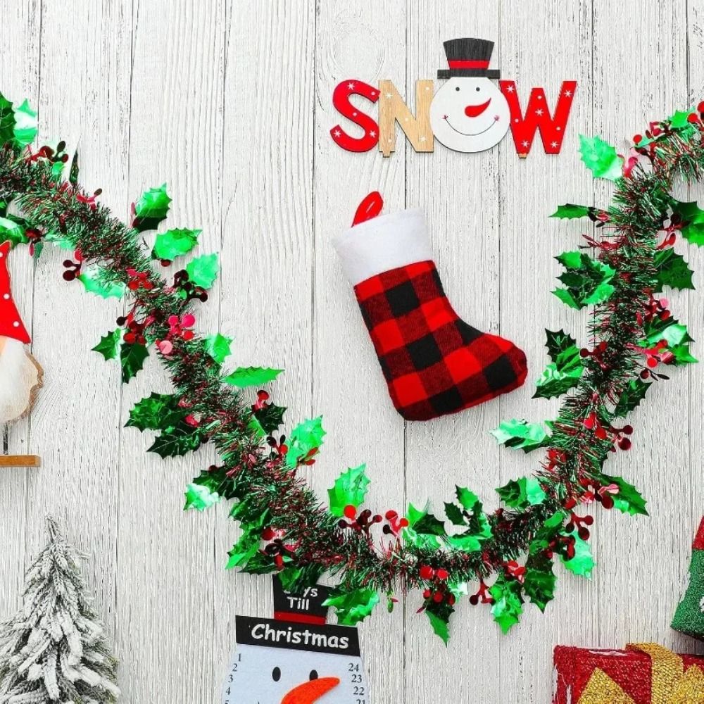 Tinsel Garland Decoration - 2PCS Riutilizzabile 2M Ghirlanda Di Natale