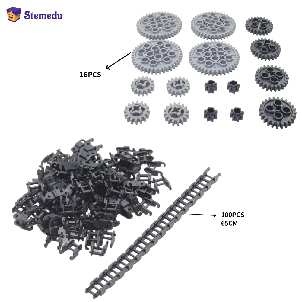 Lego Set Technic - 16PCS MOC Building Blocks Dente Gear