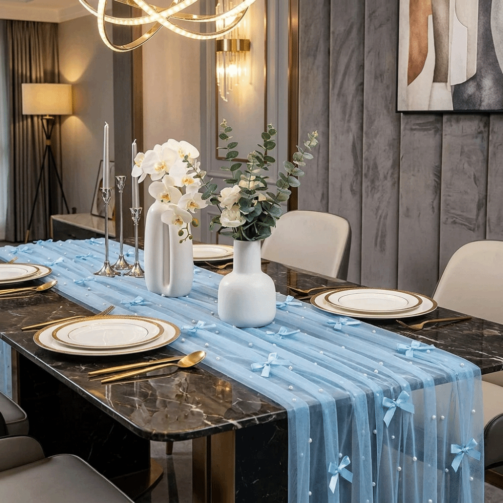 Runner da Tavola in Chiffon co - Christmas Table Runner recensione e prezzo