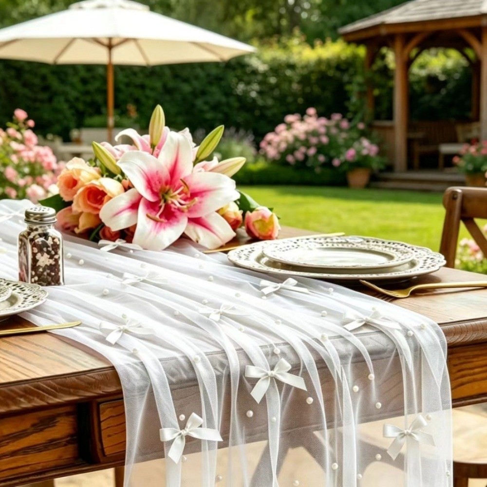 Runner da Tavola in Chiffon co - Christmas Table Runner recensione e prezzo