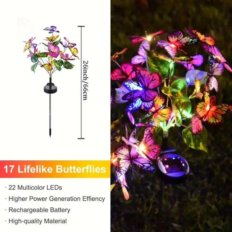 Luci da giardino a farfalla a  - Christmas Lights Outdoor recensione e prezzo