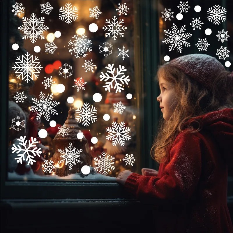 Adesivi per finestre natalizi  - Snowflake Window Decal recensione e prezzo