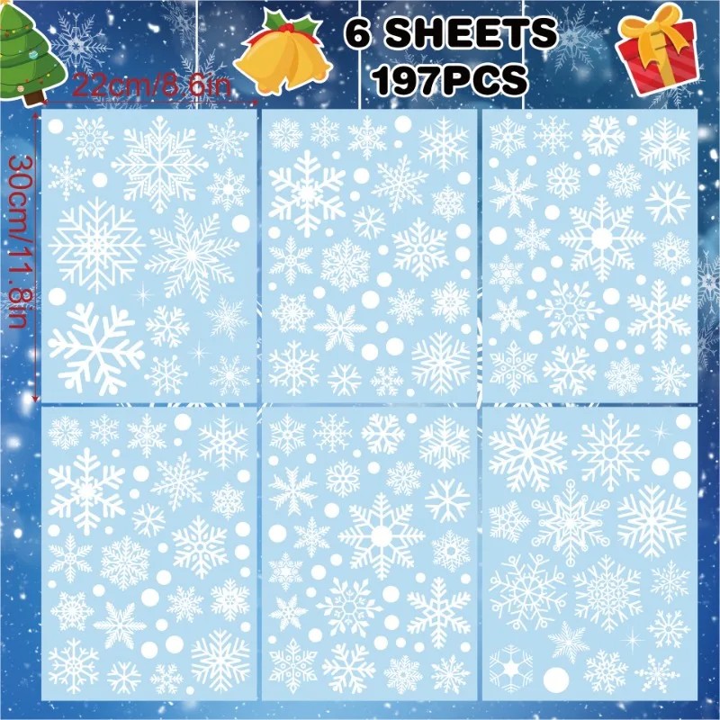 Adesivi per finestre natalizi  - Snowflake Window Decal recensione e prezzo