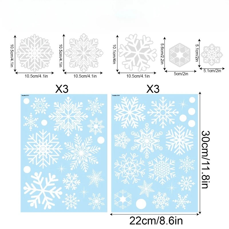 Adesivi per finestre natalizi  - Snowflake Window Decal recensione e prezzo