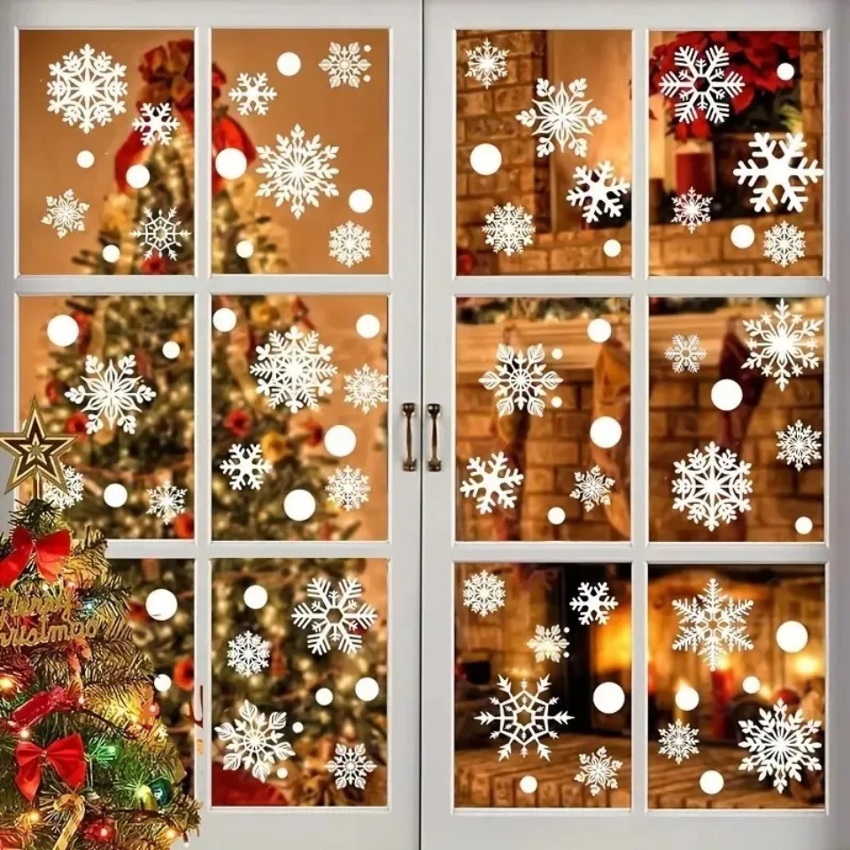 1 set di adesivi per finestre  - Snowflake Window Decal recensione e prezzo