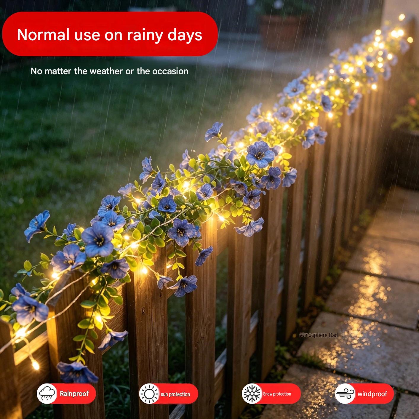 Luci a stringa a forma di rosa - Christmas Lights Outdoor recensione e prezzo