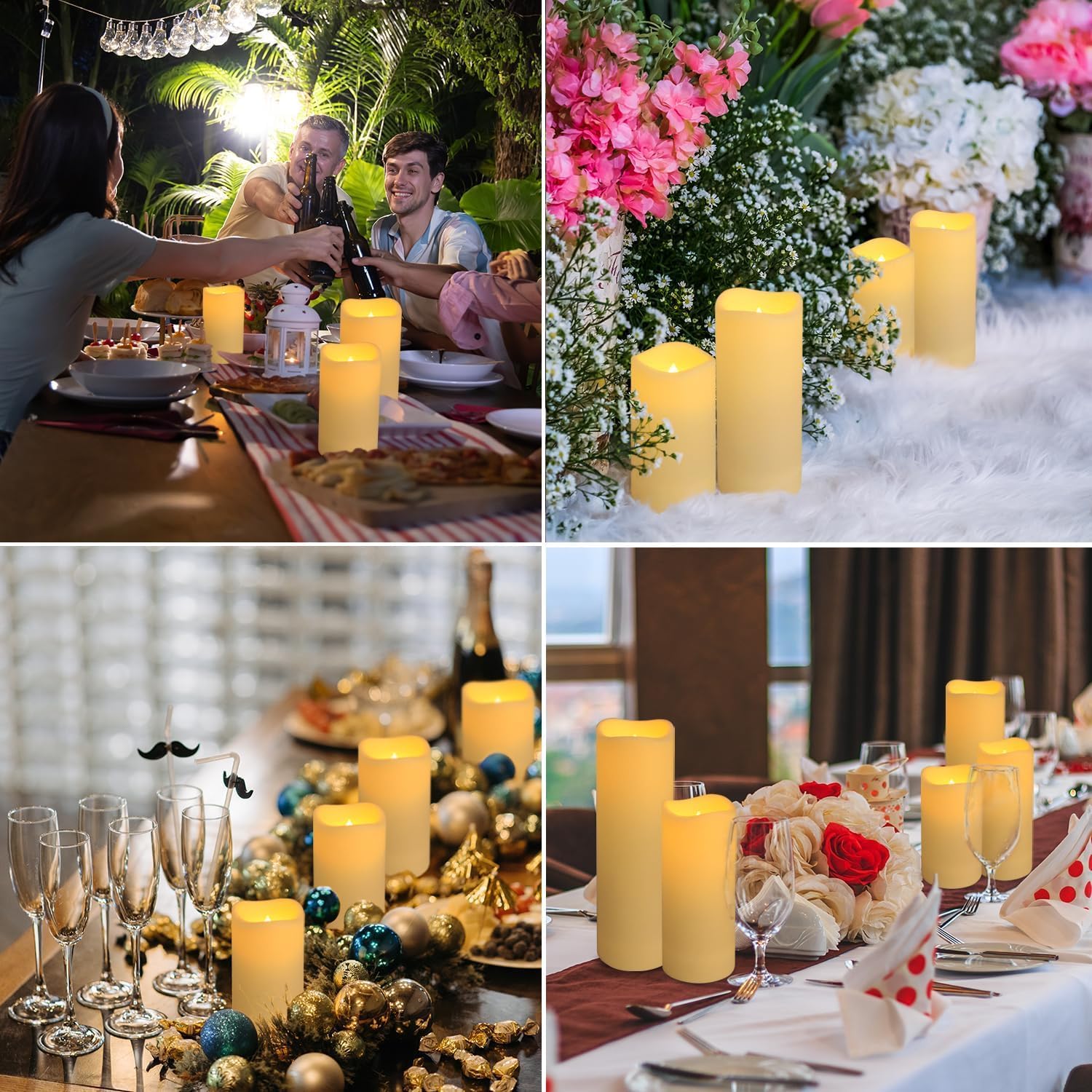 Set di 96 candele impermeabili - Holiday Candle Set recensione e prezzo